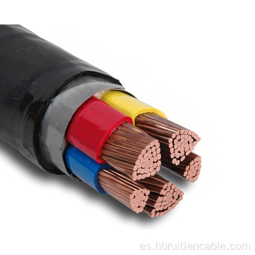 Cable de PVC de CU de cobre sin halógeno bajo humo
